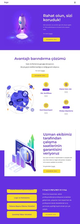 En Iyi SEO Hizmetleri - Web Sitesi Oluşturucu Şablonu