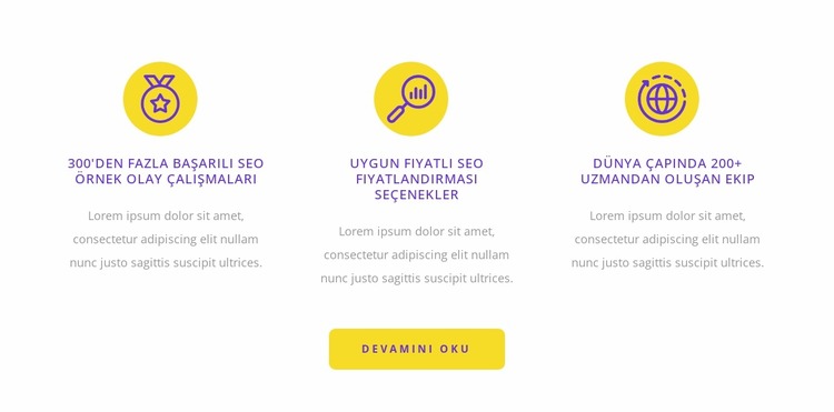 Arama motoru optimizasyonu Joomla Şablonu