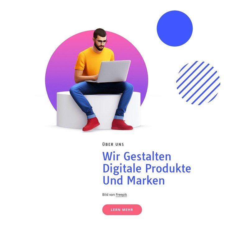 Wir entwerfen erstaunliche digitale Produkte CSS-Vorlage