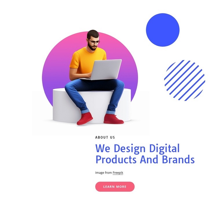 We design amazing digital products Homepage Design