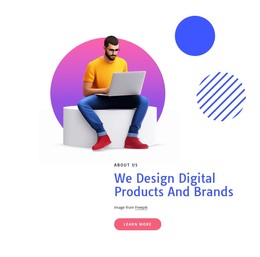 We Design Amazing Digital Products - HTML Page Template