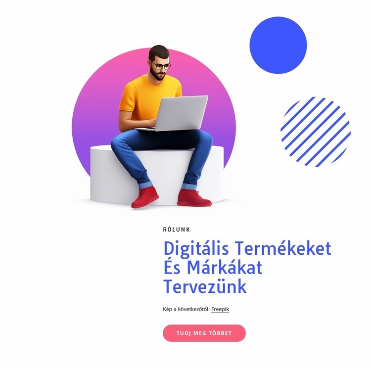 Csodálatos digitális termékeket tervezünk HTML Sablon