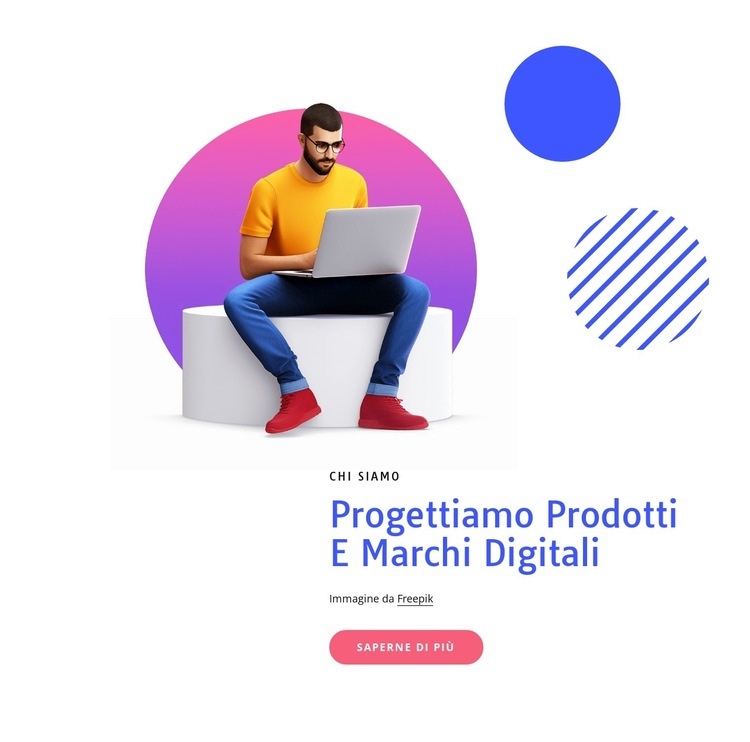 Progettiamo straordinari prodotti digitali Costruttore di siti web HTML