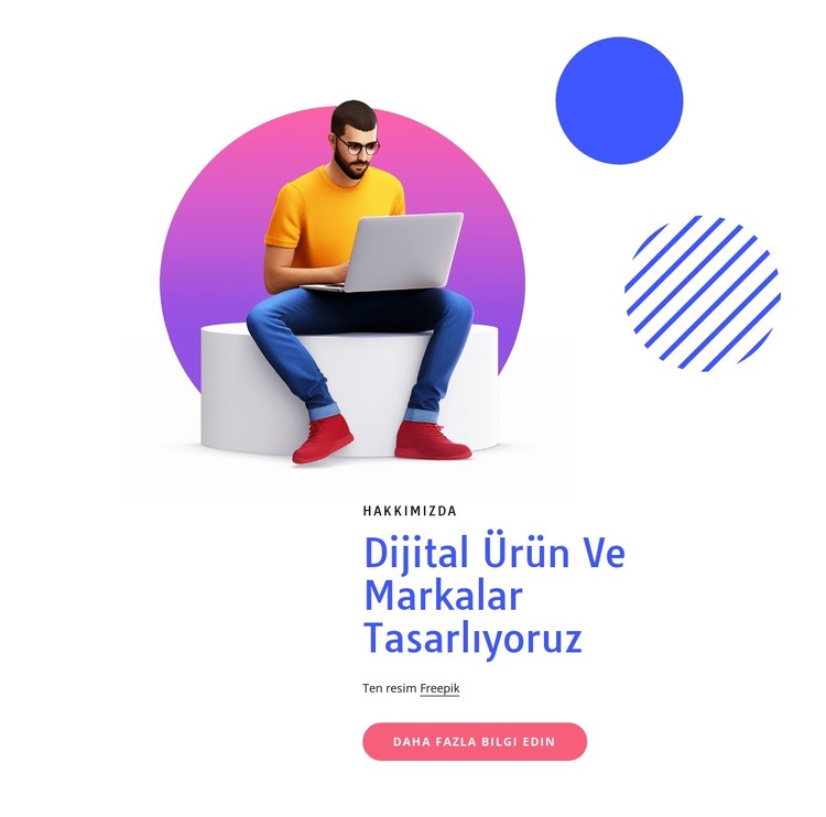 Harika dijital ürünler tasarlıyoruz HTML Şablonu