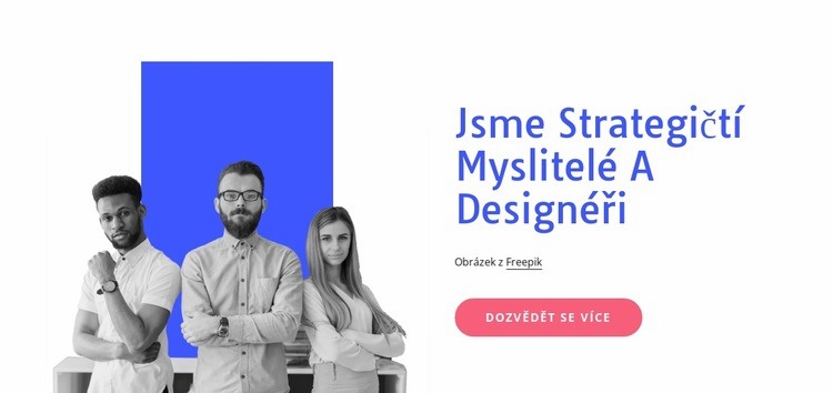 Multidisciplinární tým designérů a vývojářů Šablona CSS