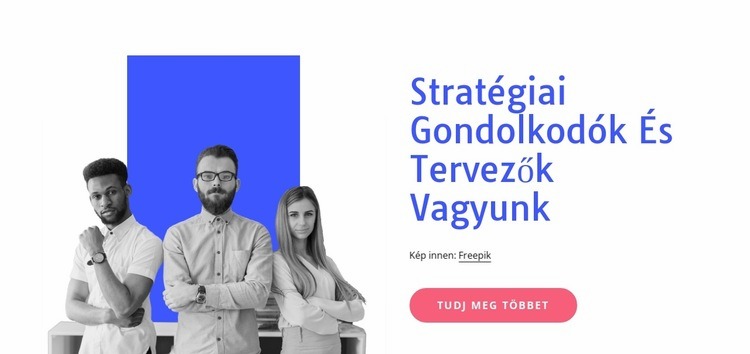 Tervezőkből és fejlesztőkből álló multidiszciplináris csapat HTML Sablon