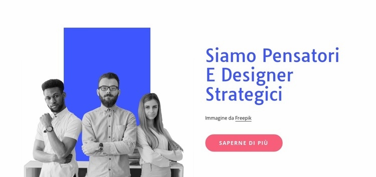 Team multidisciplinare di designer e sviluppatori Costruttore di siti web HTML