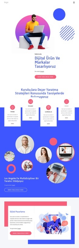 Stüdyo Marka Oluşturma Konusunda Uzmanlaşmıştır - Ücretsiz Web Sitesi Şablonu