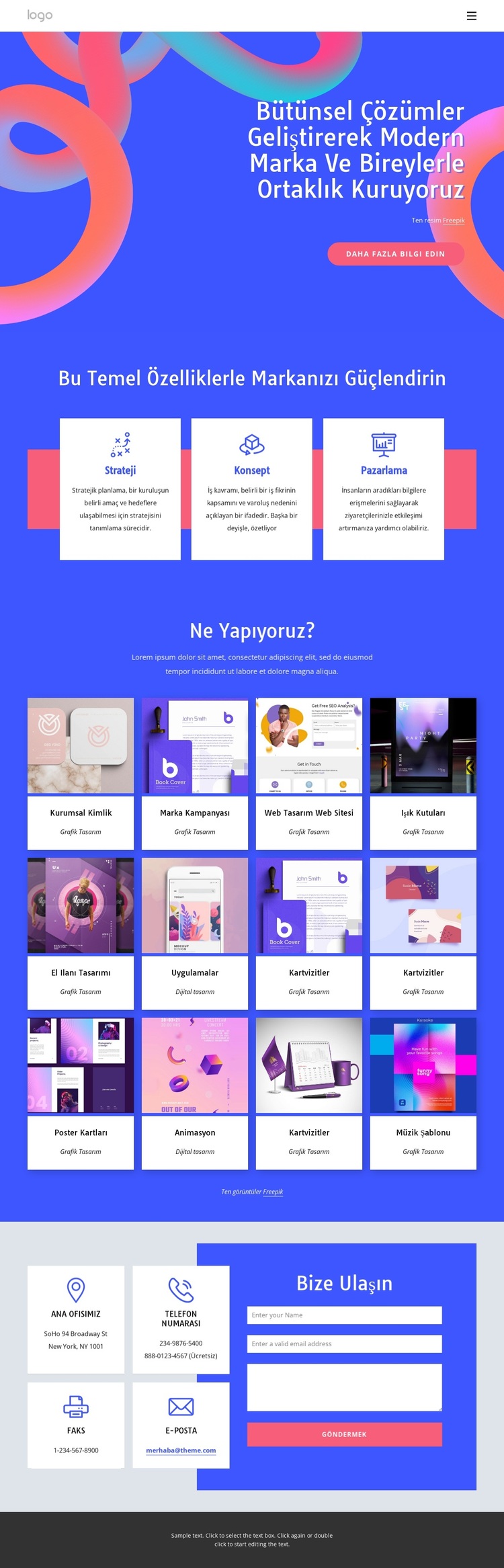 Yaşayan, nefes alan deneyimler olarak markalar yaratıyoruz WordPress Teması