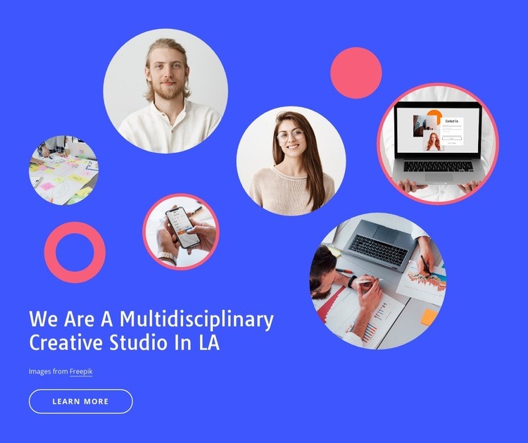 We are a team of multidisciplinary designers Wix Template Alternative