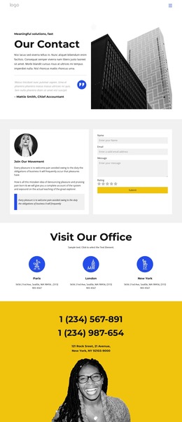 The Best HTML5 Template For Logistics Company Contacts