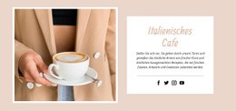 Italienisches Café – Vorlage Für Website-Builder