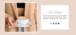 Página De Inicio Del Sitio Web Para Café Italiano