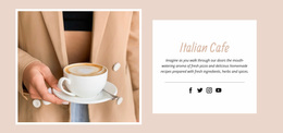 Itallian Cafe - Website Builder Template