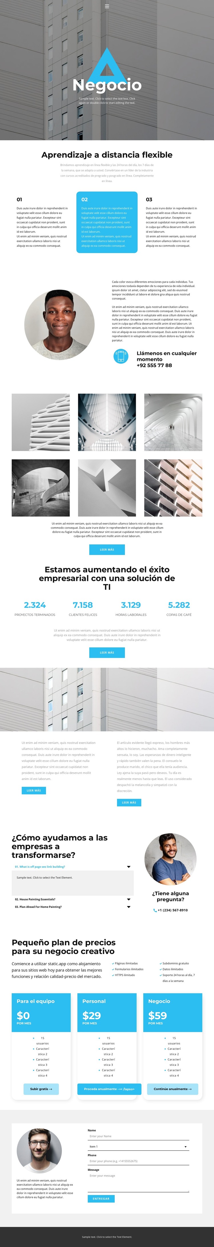 negocio de construccion Plantilla HTML