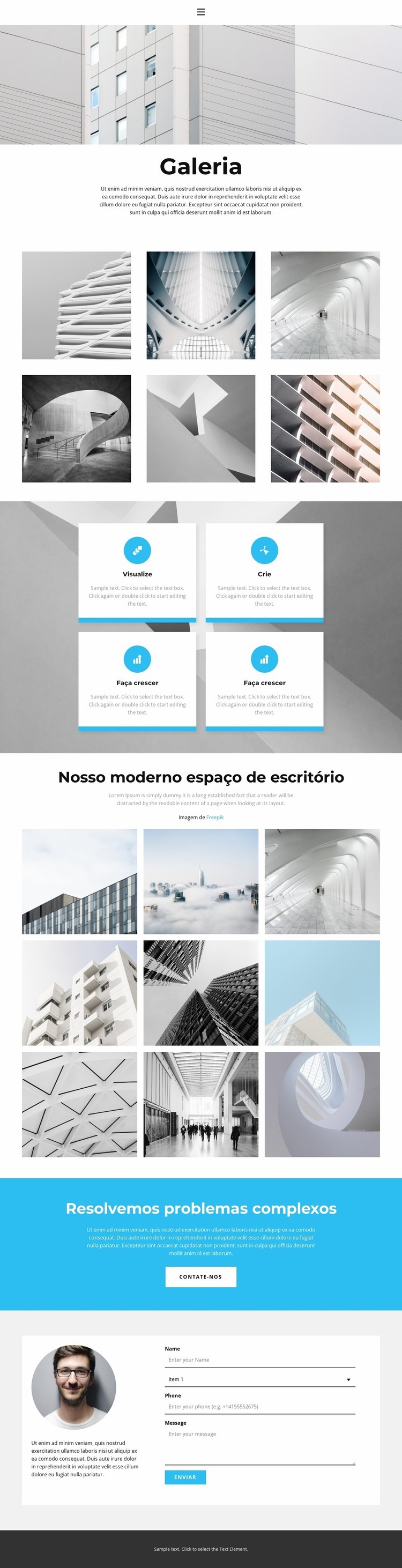 Esta é uma propriedade nova Landing Page