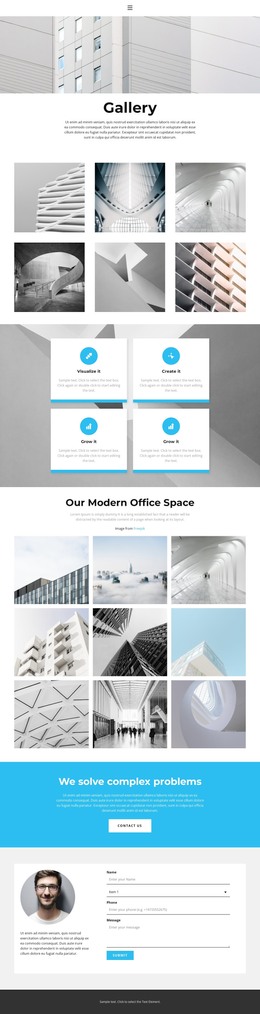 Gallery with architecture design - WordPress Theme by Nicepage