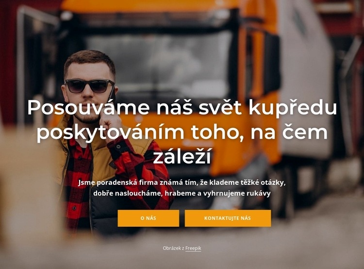 Naše služby vyzvednutí a doručení Šablona CSS