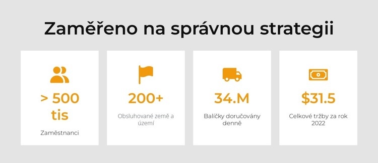 Doprava a logistika Šablona CSS