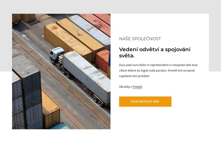 Dopravní a logistické služby Šablona CSS