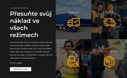 Přesuňte Svůj Náklad Ve Všech Režimech - Responzivní HTML Šablona