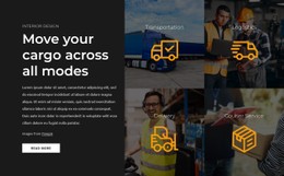 HTML5 Responsive For Move Your Cargo Across All Modes