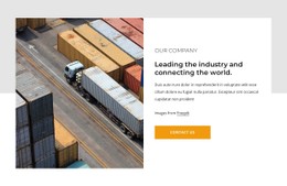 Transport And Logistics Services Free CSS Website Template