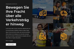 HTML5-Responsive Für Bewegen Sie Ihre Fracht Über Alle Verkehrsträger Hinweg