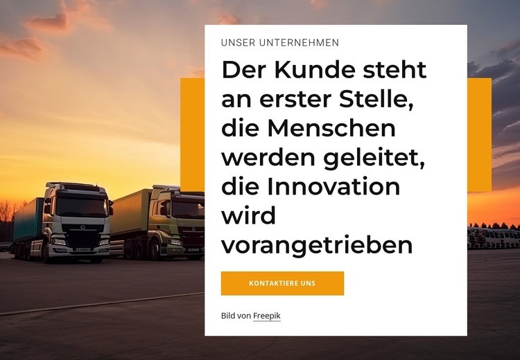 Weltmarktführer in der Logistik HTML Website Builder