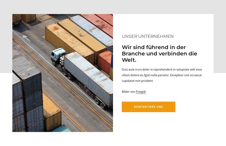 Transport- und Logistikdienstleistungen HTML Website Builder