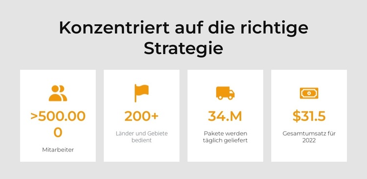 Transport und Logistik Website-Vorlage