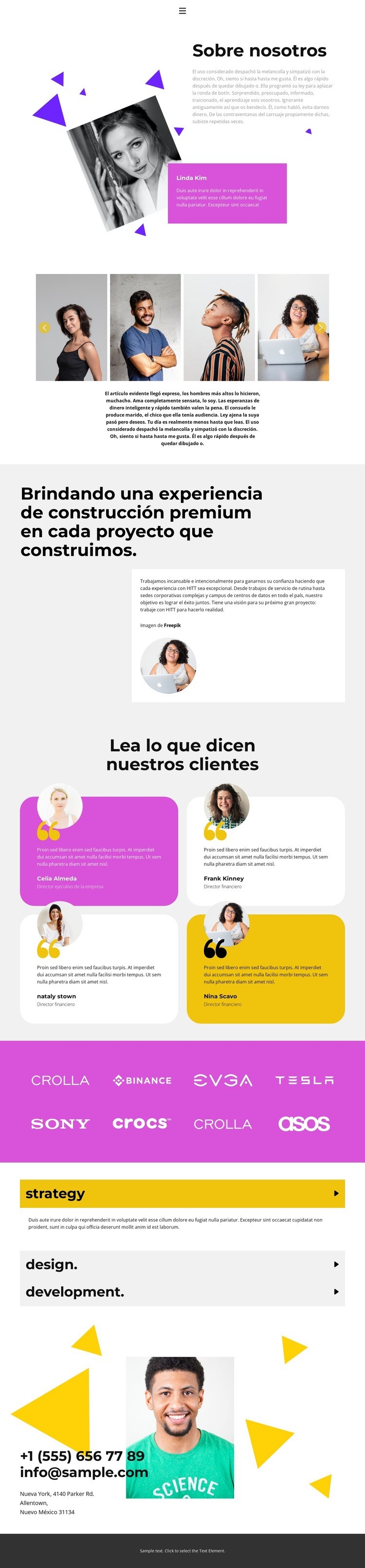 Del diseño al desarrollo Creador de sitios web HTML