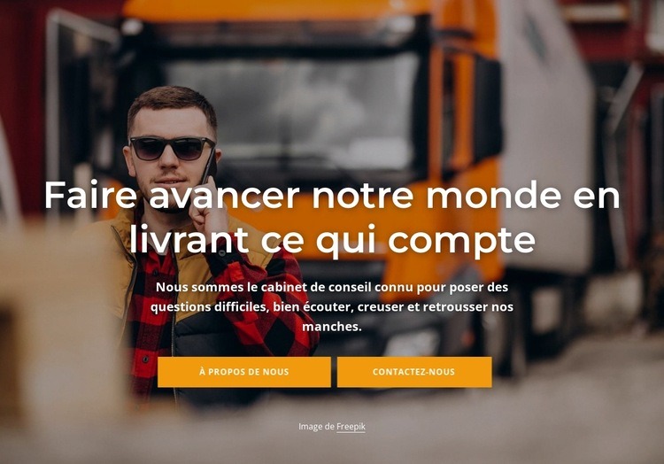 Nos services de ramassage et de livraison Conception de site Web