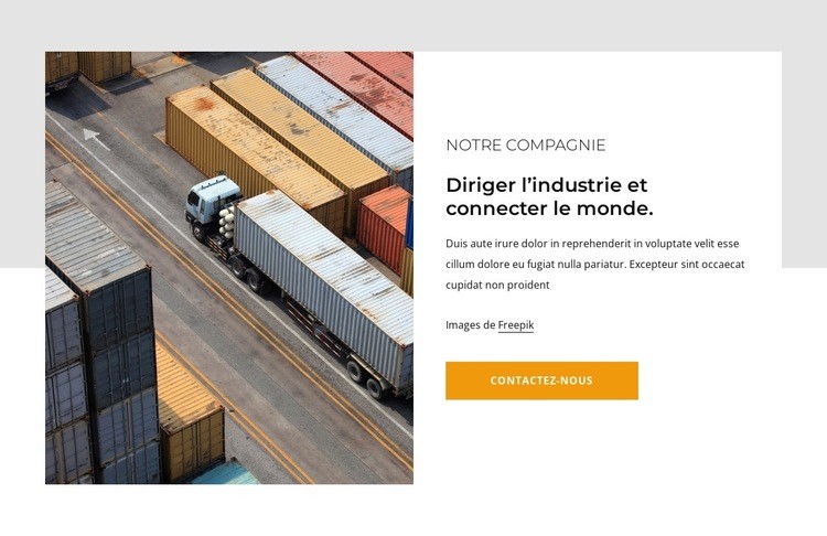 Prestations de transport et de logistique Conception de site Web