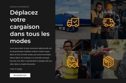 Déplacez Votre Cargaison Dans Tous Les Modes - Maquette De Site Web Simple