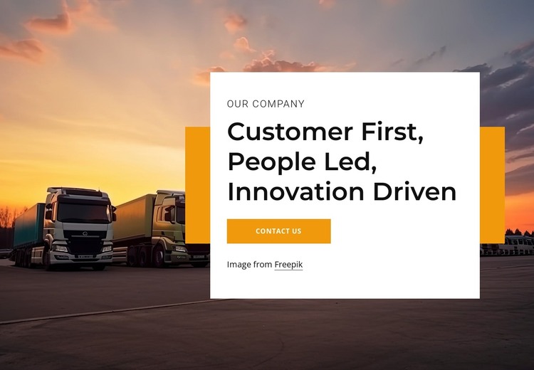 Global leader in logistics HTML Template