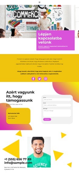 Kapcsolatfelvételi Oldal