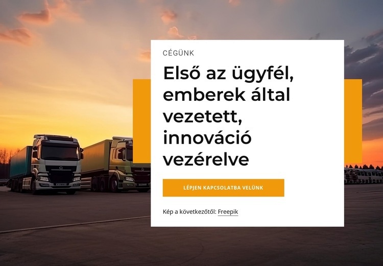 Globális vezető a logisztika területén Weboldal tervezés