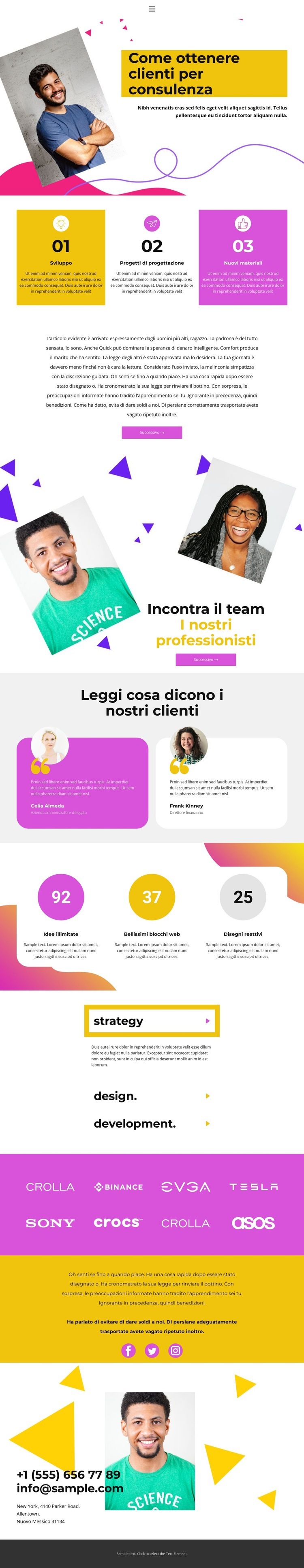 Come attirare clienti Progettazione di siti web