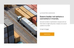 Servizi Di Trasporto E Logistica - Mockup Del Sito Web Scaricabile Gratuitamente