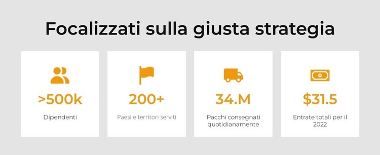 Trasporti e logistica Mockup del sito web