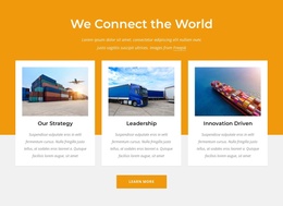Ready To Use Site Design For We Connect The World