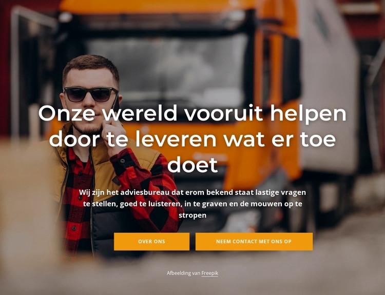 Onze haal- en brengservice HTML-sjabloon