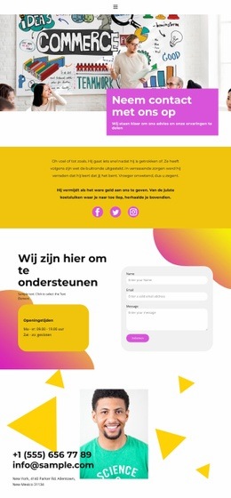 Wij Zullen Elke Vraag Beantwoorden - Modern Websitemodel