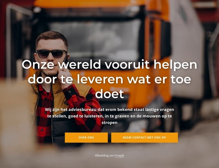 Onze haal- en brengservice Website ontwerp