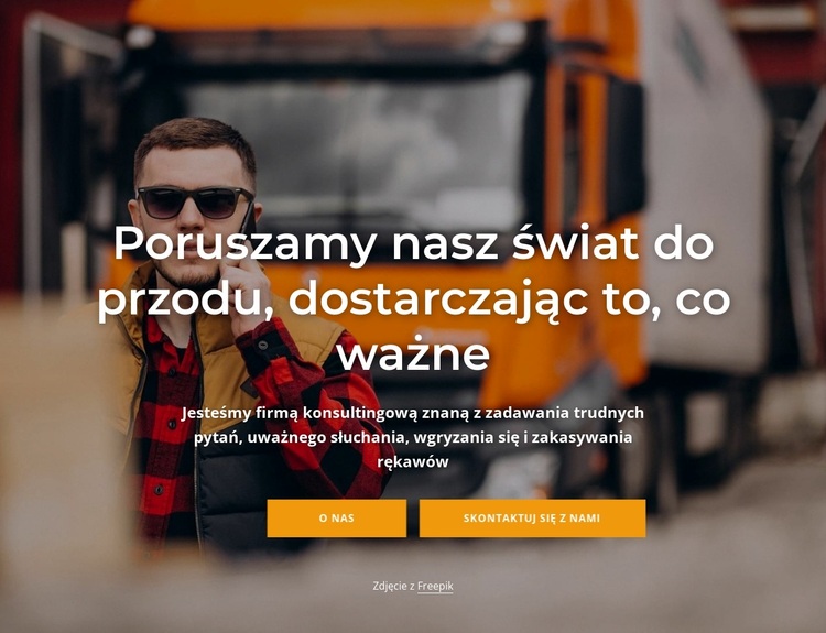 Nasze usługi odbioru i dostawy Motyw WordPress