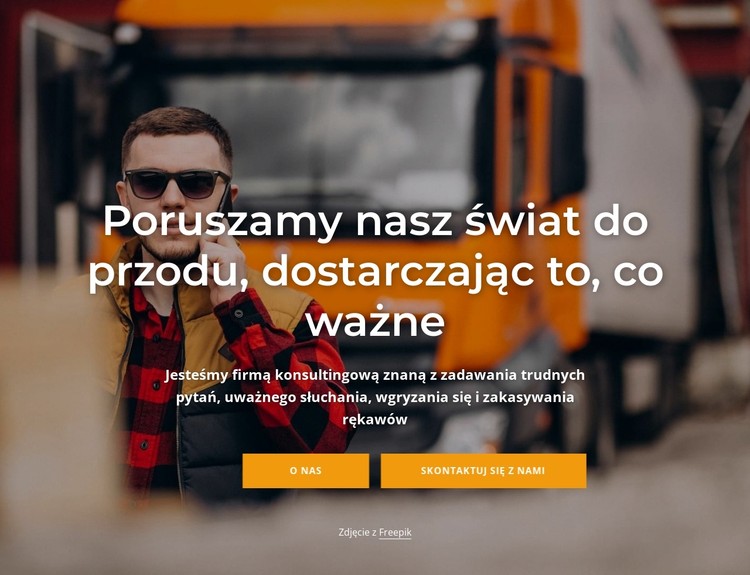 Nasze usługi odbioru i dostawy Szablon CSS