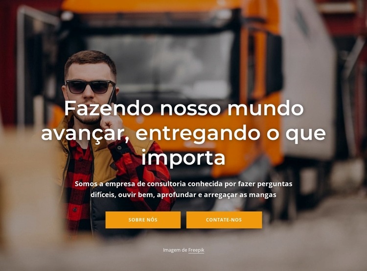 Nossos serviços de coleta e entrega Construtor de sites HTML