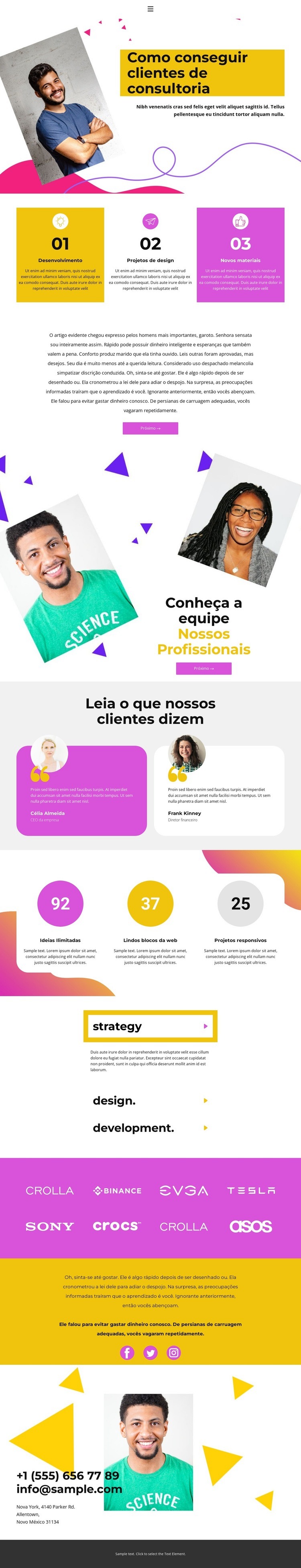 Como atrair clientes Design do site