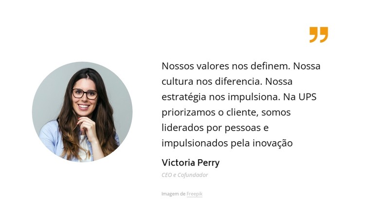 Os valores que impulsionam nossa cultura Template CSS